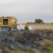 Incendio de pastos y material apícola en un establecimiento rural (Video)