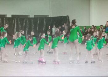 La Escuela de Patín del Club Unión brindó un lindo espectáculo para toda la familia (Video)