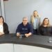 Sergio Bordoni e integrantes de su lista en la mesa de Opiniones