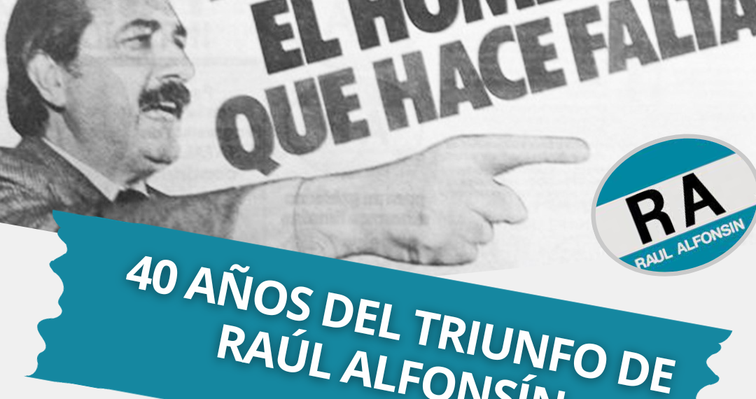 Actividades organizadas por la UCR Tornquist en conmemoración por los 40 años del triunfo de Raúl Alfonsín.
