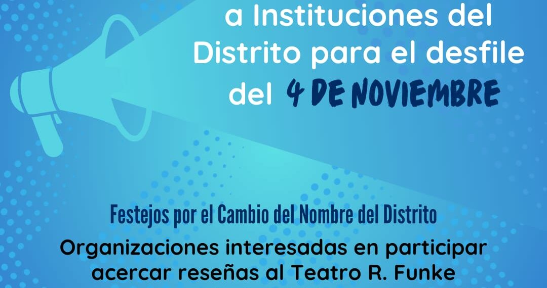Convocatoria a instituciones para el desfile del 4 de noviembre en Tornquist