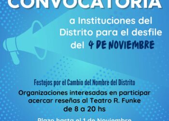 Convocatoria a instituciones para el desfile del 4 de noviembre en Tornquist