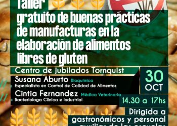 Taller de buenas prácticas de manufacturas en la elaboración de alimentos libres de gluten