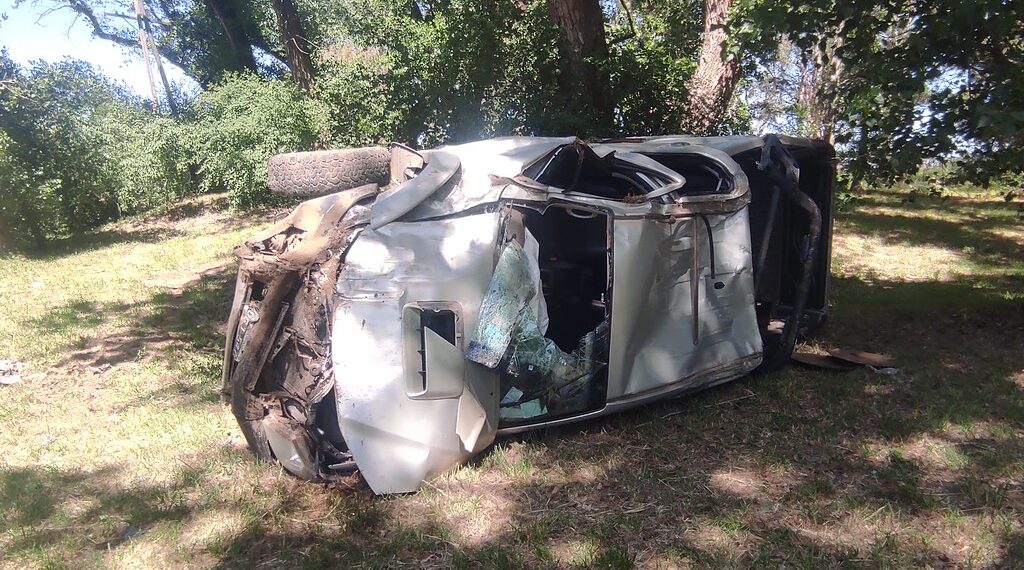 Vuelco en la ruta 72 a metros del hospital menor de Sierra de la Ventana