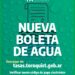 Nueva boleta y código de pago electrónico de la tasa de agua