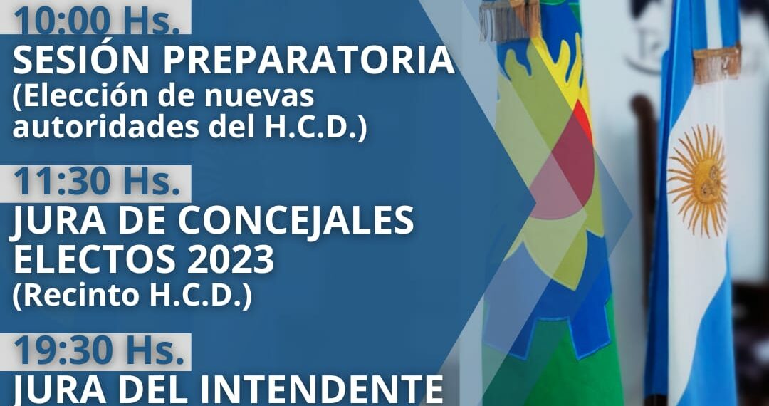 Se realiza éste jueves la sesión preparatoria, posteriormente juran los nuevos concejales y en horas de la tarde el Intendente Municipal