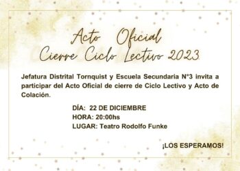 Acto Oficial por el cierre del Ciclo Lectivo 2023