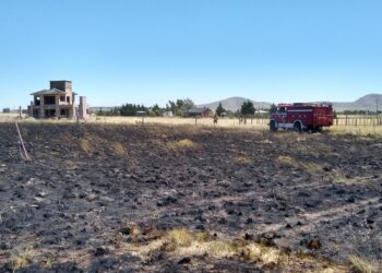 Incendio de pastos naturales en San Andrés de Las Sierras (Video)