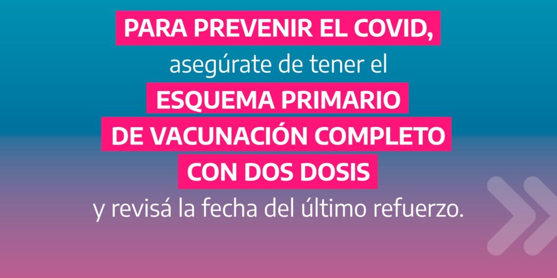 Covid-19: Recuerdan la importancia de mantener el esquema de vacunación completo