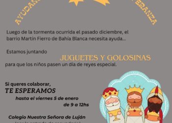 Campaña solidaria del Colegio Nuestra Señora de Luján para los niños del Barrio Martín Fierro de Bahía Blanca