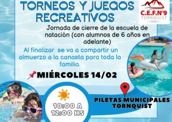 CEF.  Nº9: Jornada de cierre de la Escuela de Natación