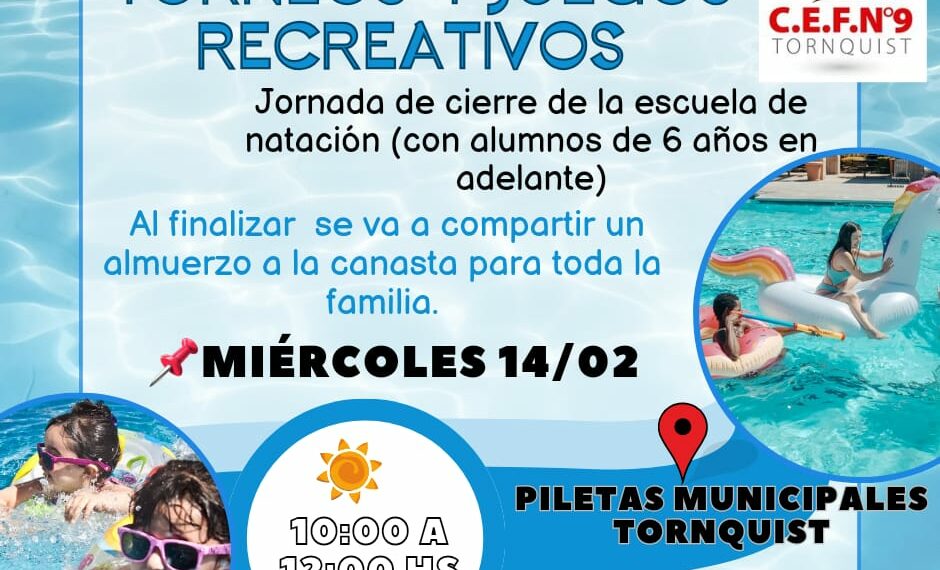 CEF.  Nº9: Jornada de cierre de la Escuela de Natación