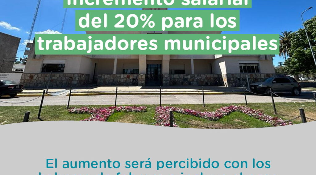 Nuevo incremento salarial del 20% para los trabajadores municipales de Tornquist