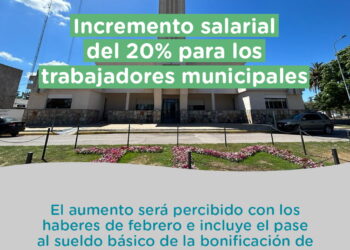 Nuevo incremento salarial del 20% para los trabajadores municipales de Tornquist