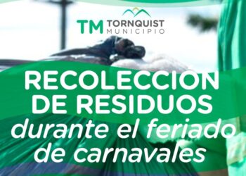 Recolección de residuos durante el feriado de carnavales
