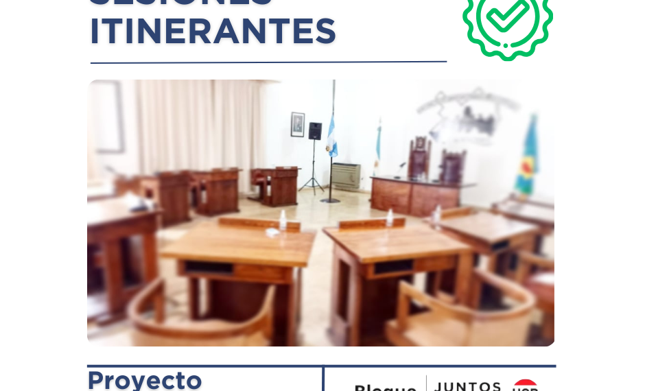 HCD.; Juntos y JXC presentaron un proyecto para la realización de sesiones itinerantes