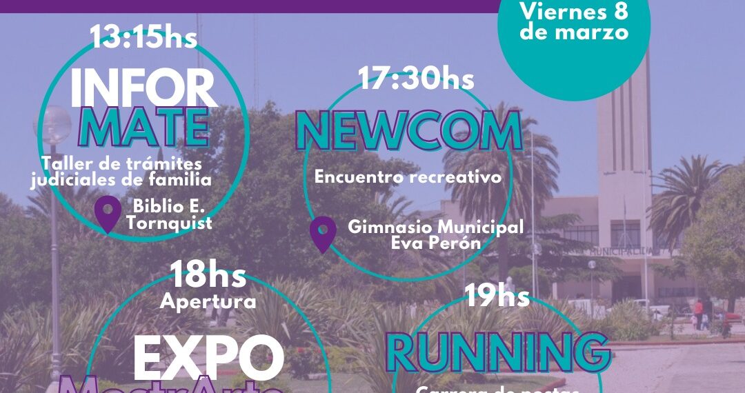 Tornquist: Expo Mostrarte, un taller y deporte en el Día Internacional de la Mujer