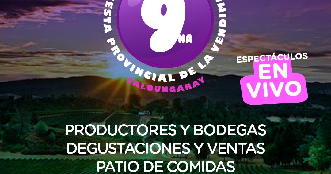 Todo listo para la 9° Fiesta Provincial de la Vendimia en Saldungaray