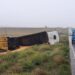 Volcó un camión en el km. 37 de la Ruta 33