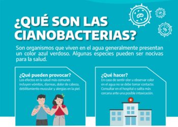 Alerta naranja por la presencia de cianobacterias en el Dique Paso de las Piedras