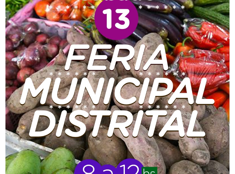 Este sábado la Feria Municipal Distrital se realizará en Saldungaray