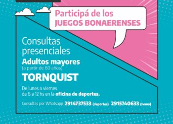 Juegos Bonaerenses: Consultas presenciales para adultos mayores