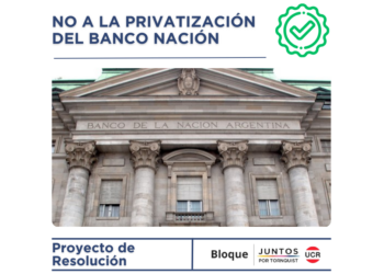 Proyecto de Resolución de Juntos: Preocupación por la posible privatización del Banco Nación
