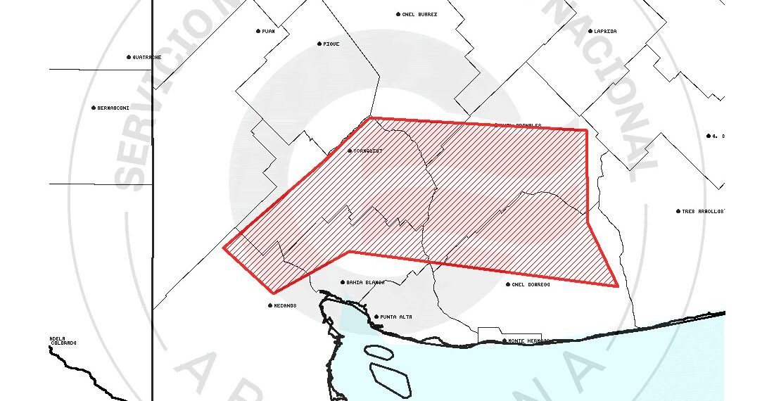 Aviso de alerta meteorológico a corto plazo