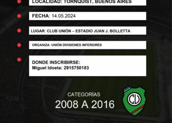 River Plate realizará una prueba de jugadores en el Club Unión de Tornquist