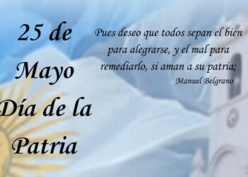 Invitación a la comunidad a participar del acto oficial del 25 de Mayo