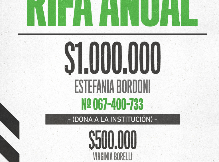 Ganadores del sorteo final del Bono Anual del Club Unión