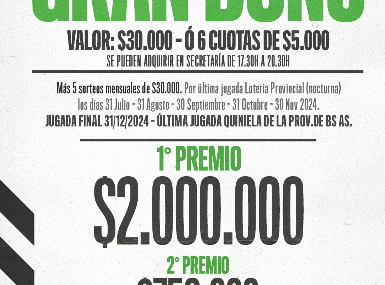 El Club Unión lanzó su Bono Anual 2024 con más de $3 millones en premios