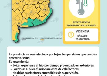 Alerta meteorológico por bajas temperaturas