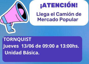 Llega al distrito de Tornquist el Camión de Mercado Popular