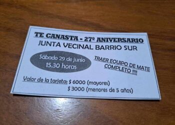 29 de Junio se celebra un nuevo aniversario de la Junta vecinal de Bº Sur