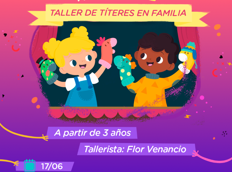 Invierno Activo: El lunes 17 se dictará un Taller de Títeres en Familia