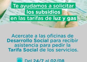 El municipio ayudará a los vecinos a solicitar los subsidios en las tarifas de gas y luz