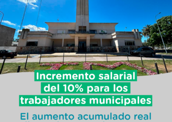 Nuevo incremento salarial para los trabajadores municipales de Tornquist, que supera el 100% en el año