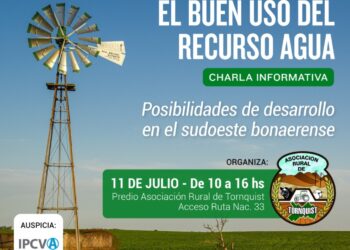 Charla informativa sobre el buen uso del recurso del agua en la Asociación Rural de Tornquist