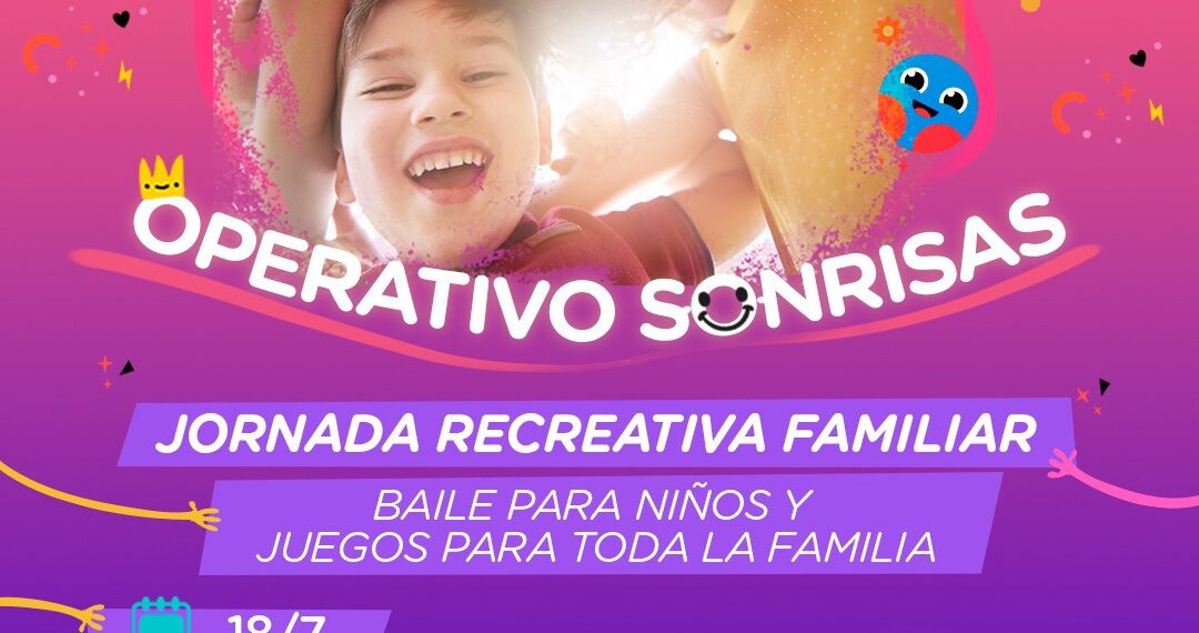 Llega la segunda edición de la jornada recreativa familiar, Operativo Sonrisas en el Parque Ambiental