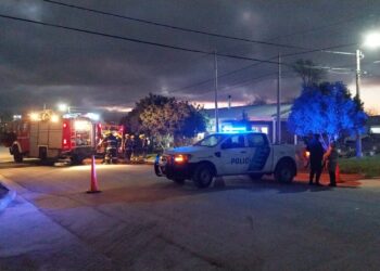 Los bomberos voluntarios de Tornquist concurrieron a Ruppel 768 por principio de incendio