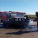 Se incendió un vehículo Volkswagen Gol camino a Chasicó, en cercanías del acceso a Ruta 33