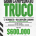 El Club Unión realiza este sábado un campeonato de Truco con $1 millón en premios