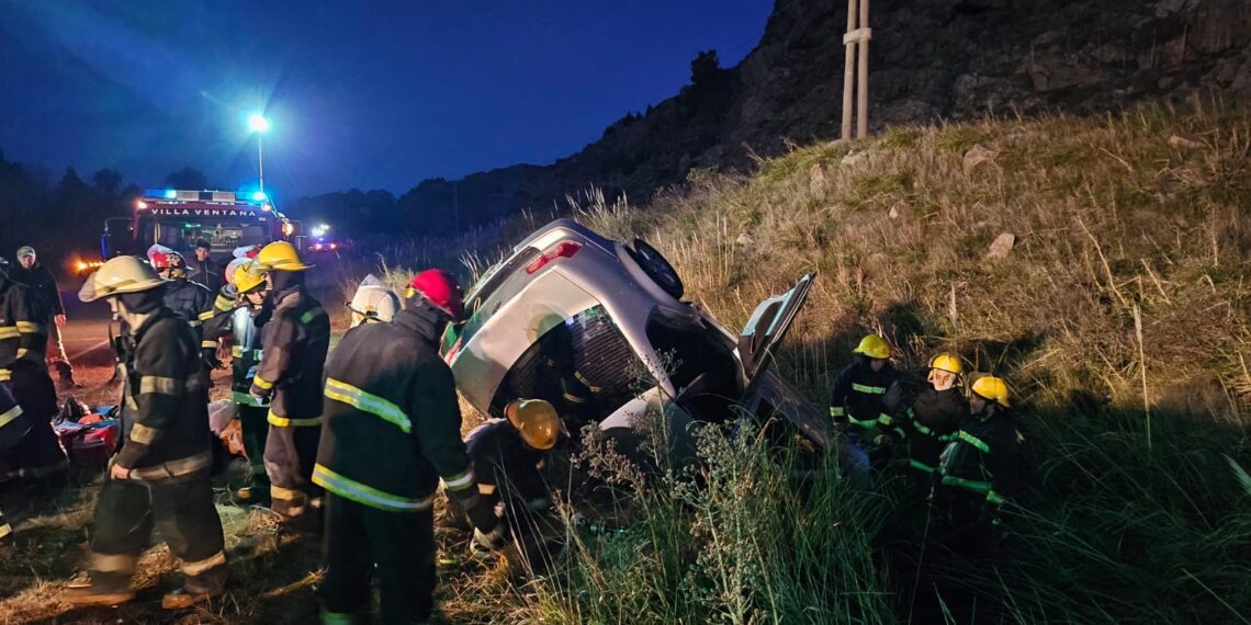 Se produjo un vuelco en la Ruta Provincial 76