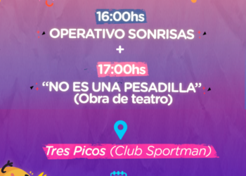 El Operativo Sonrisas y la obra ‘No es una pesadilla’ llegan este sábado a Tres Picos