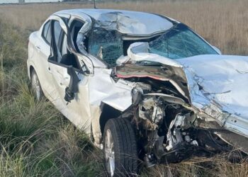 Se registró un accidente en la madrugada de este sábado en la ruta nacional 33