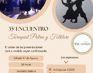Se realiza éste sábado el 35º Encuentro Tornquist, Patria y Folklore