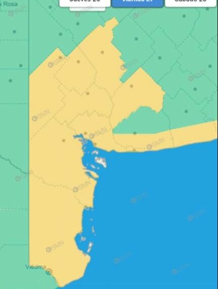 Vientos de hasta 70 kilómetros por hora: nuevo alerta para la región