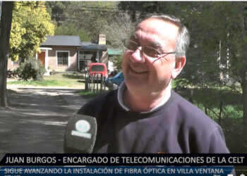 Fibra Optica en Villa Ventana: “Afortunadamente ya estamos en la última etapa” afirmó el encargado de telecomunicaciones de la CELT.