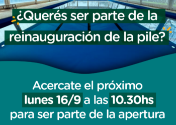 Deportes invita a ser parte de la inauguración del natatorio climatizado municipal de Sierra de la Ventana